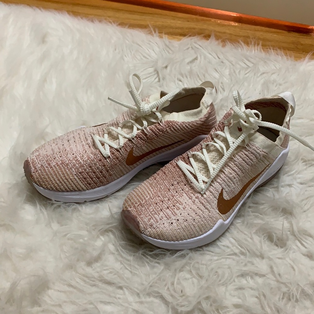 Nike rose gold sneakers
